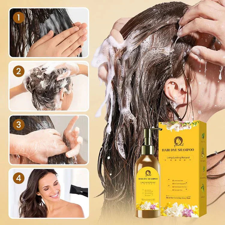 ✨Japanese Long Lasting Natural Hair Dye Shampoo 🔥 Buy 1 Get 1 Free 🔥