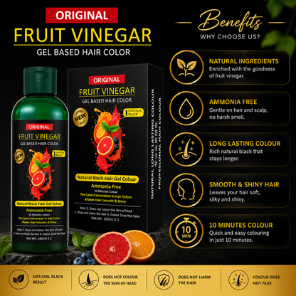 FruitVeda™️ Fruit Vinegar Gel Hair Color