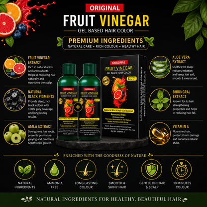 FruitVeda™️ Fruit Vinegar Gel Hair Color