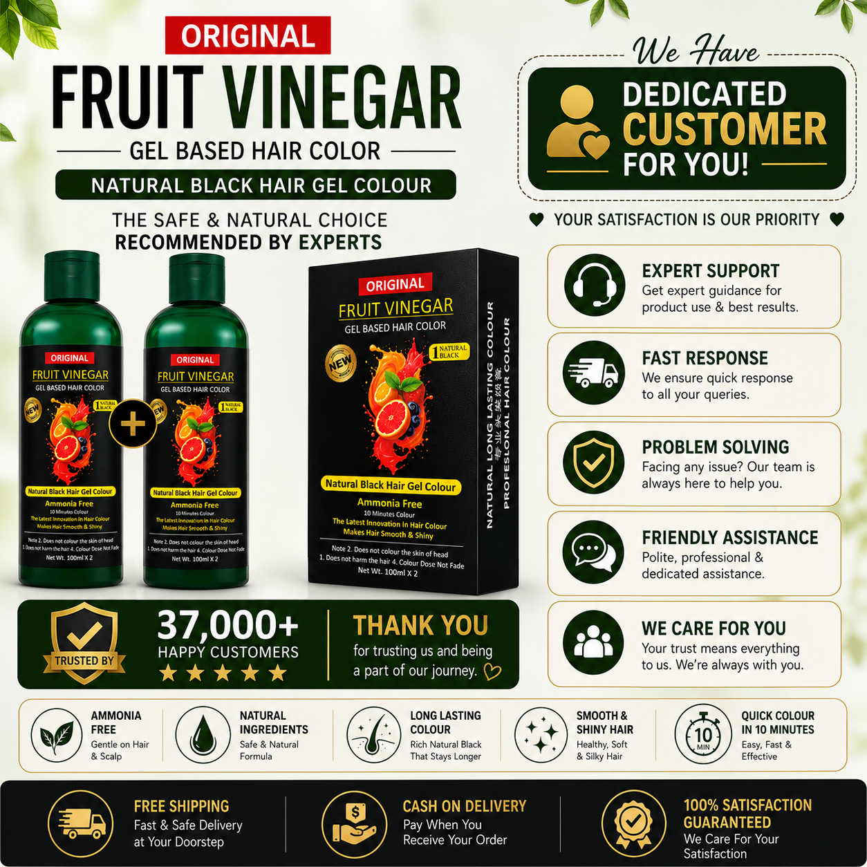 FruitVeda™️ Fruit Vinegar Gel Hair Color